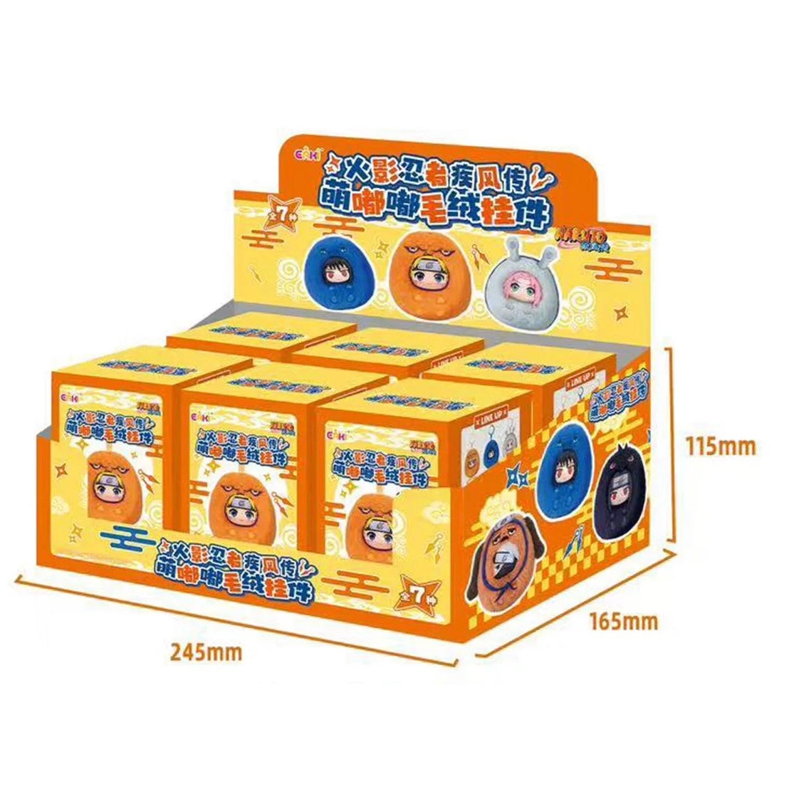 Naruto Ninja Part 1 Plush Tama Style Series Limited Edition | Naruto Shippuuden Cute Beast Naruto Sasuke Sakura Kakashi Hinata Itachi Kurama - Vinyl Face Plush Doll Figure Keychain Collectable Toys Mystery Blind Box