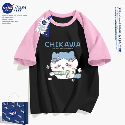 Japanese Cartoon ChiiKawa Casual Style T-Shirt Series | Make up Hachiware 2 - Kawaii Fashion Items