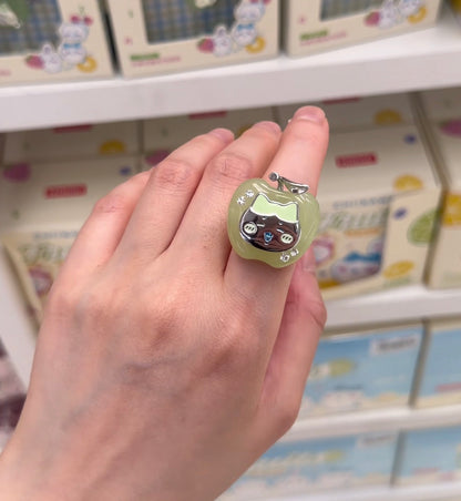 ChiiKawa X Miniso Fruit Market Series Fruit Market Rings | ChiiKawa Hachiware Usagi - Kawaii Items Room Decoration doll