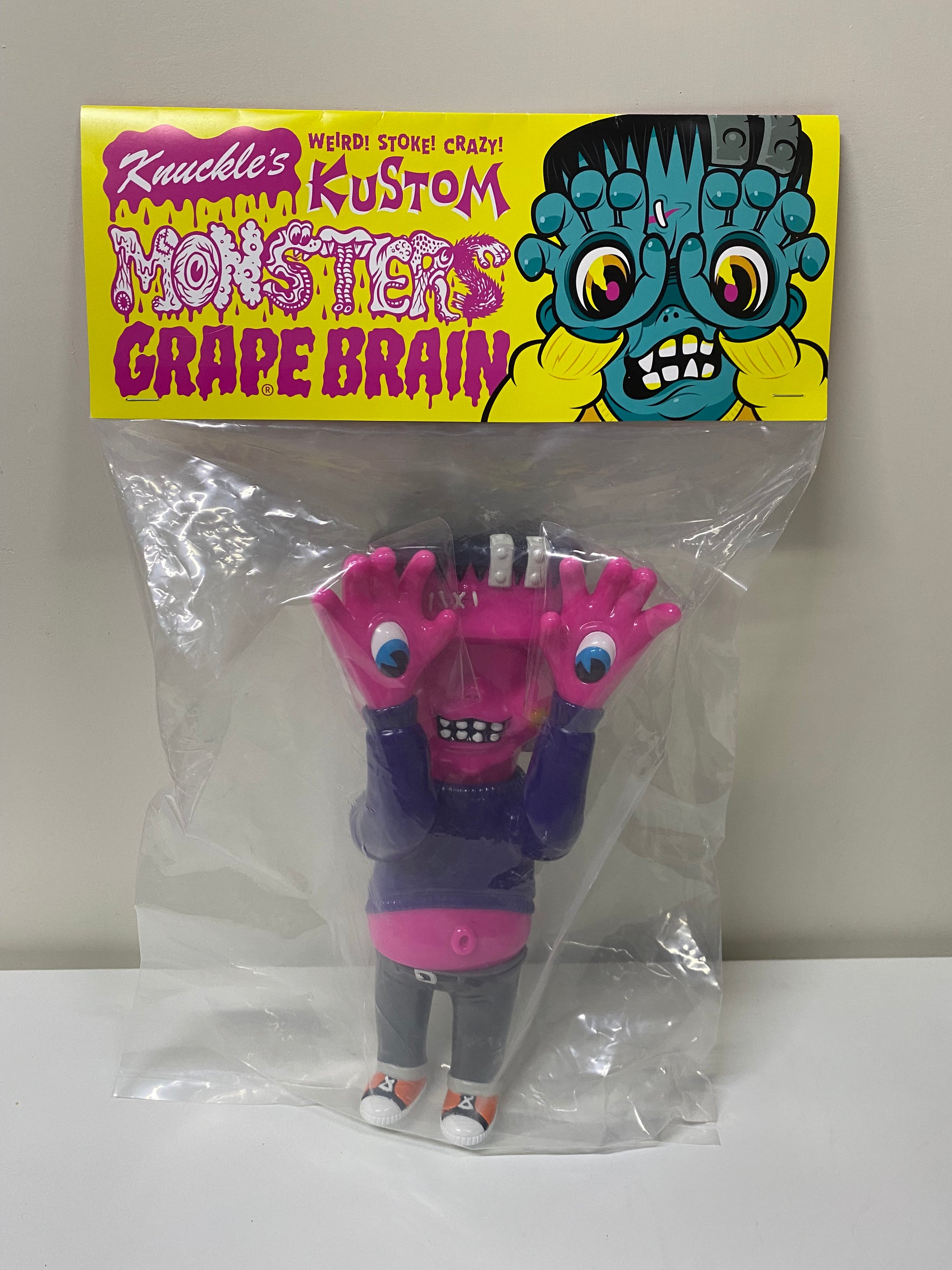 Headlock Knuckles Kustom Monsters X Grape Brain | Hot Pink - Super Limited Edition Retired Rare