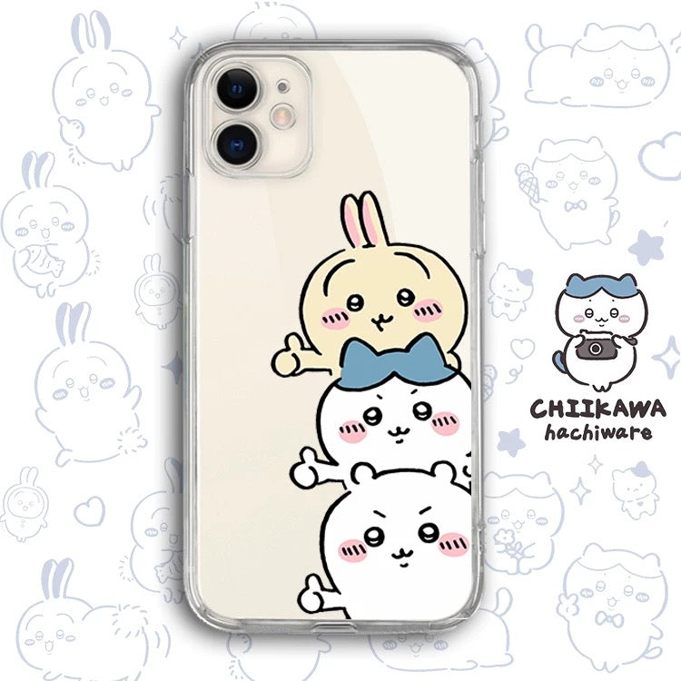 Japanese Cartoon Chiikawa Clean Case | Happy Fun Part1 - Phone Case Samsung Galaxy S26 S25 S24 S23 S22 S21 FE Ultra