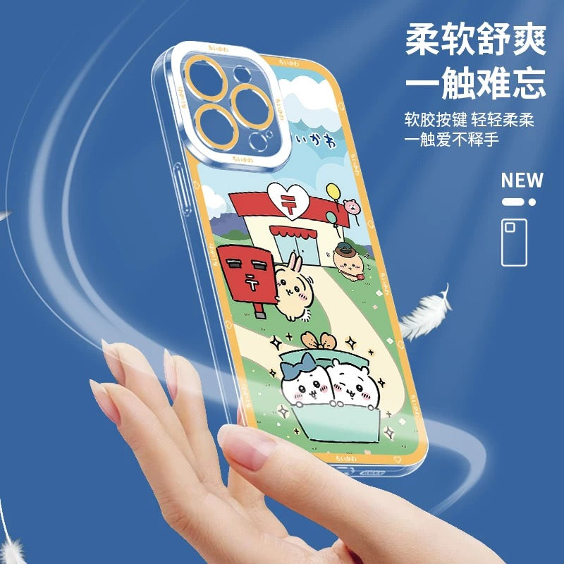 Japanese Cartoon Chiikawa | Usagi & Summer Times 8 Styles - iPhone Case PLUS SE2 XS XR X 11 12 13 14 15 16 16e 17 17e Pro Promax 12mini 13mini