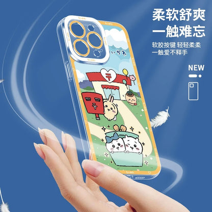 Japanese Cartoon Chiikawa | Usagi & Summer Times 8 Styles - iPhone Case PLUS SE2 XS XR X 11 12 13 14 15 16 16e 17 17e Pro Promax 12mini 13mini