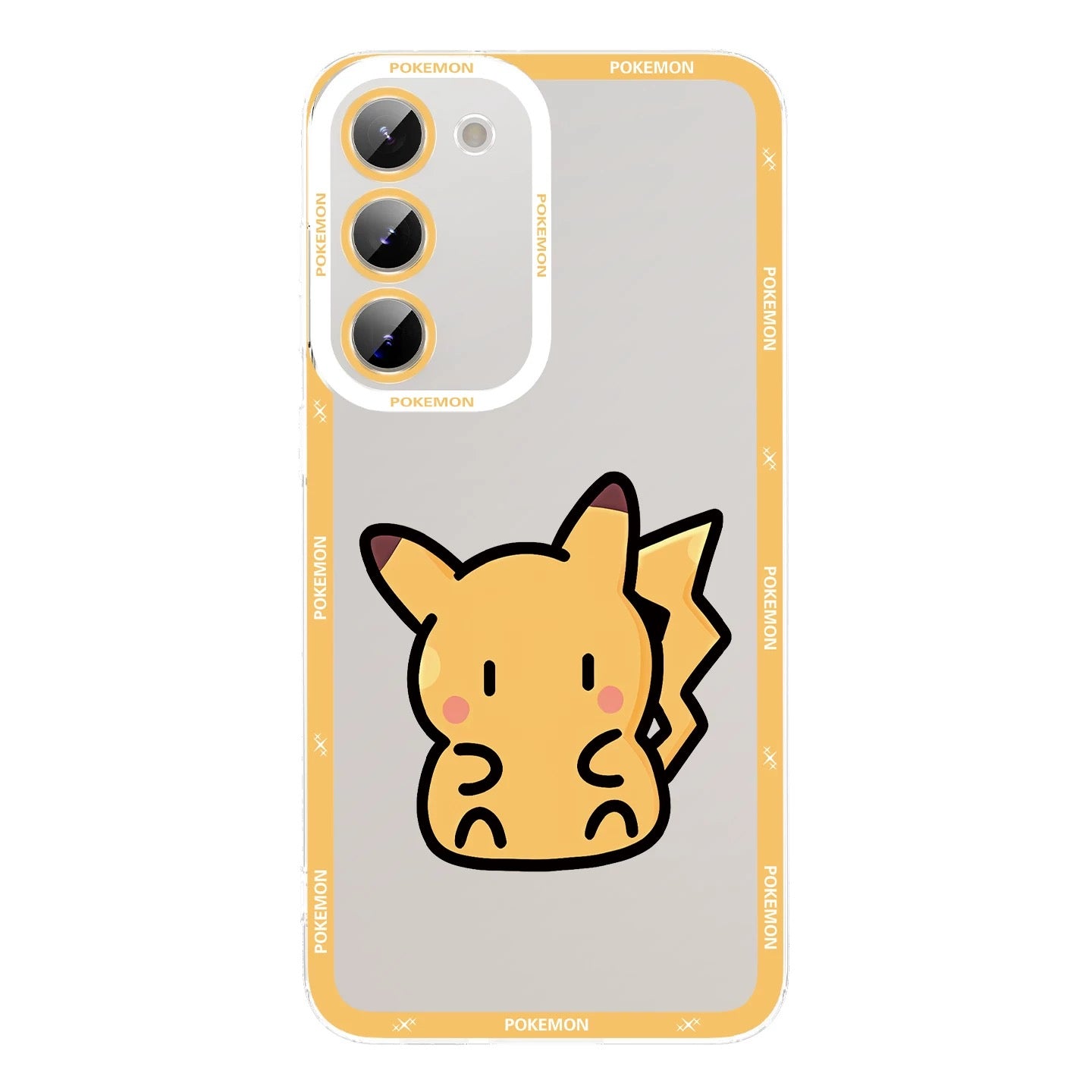 Japan Cartoon Pokemon Simple Cute Drawing | Pikachu Gible Bulbasaur Squirtle Snoriax Psyduck Jigglypuff Charmander - Phone Case Samsung Galaxy S26 S25 S24 S 23 S22 S21 FE Ultra Edge