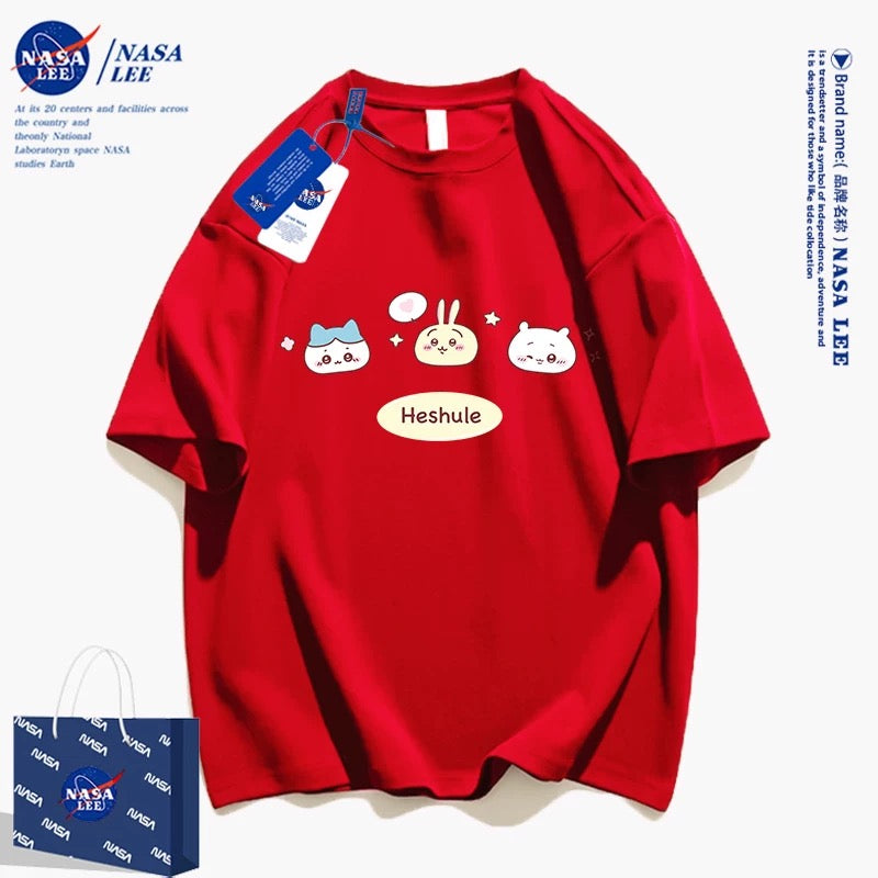 Japanese Cartoon ChiiKawa Casual Style T-Shirt Series | Chiikawa Hachiware Usagi Three Little Cute - Kawaii Fashion Items