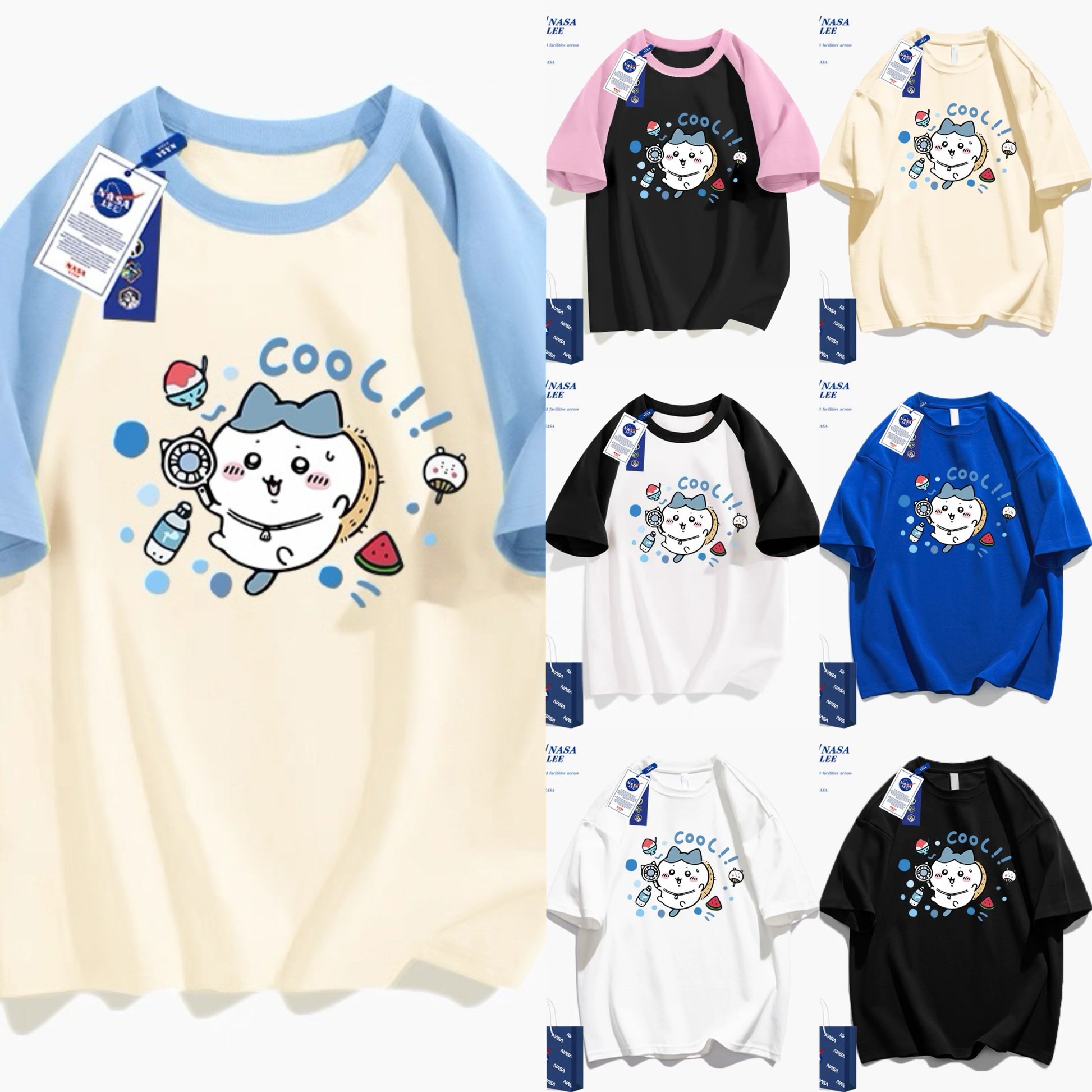 Japanese Cartoon ChiiKawa Casual Style T-Shirt Series | Summer Cool Hachiware - Kawaii Fashion Items