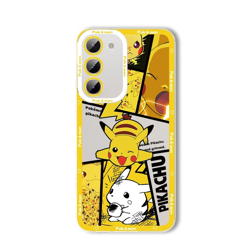 Japan Cartoon Pokemon Street Style | Pikachu Gengar Squirtle - Phone Case Samsung Galaxy S26 S25 S24 S23 S22 S21 FE Ultra