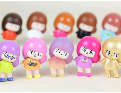 Mamuang Mini Figure | Mini Vinly Figure Vintage Cute Girl - Collectable Toys Mystery Blind Box