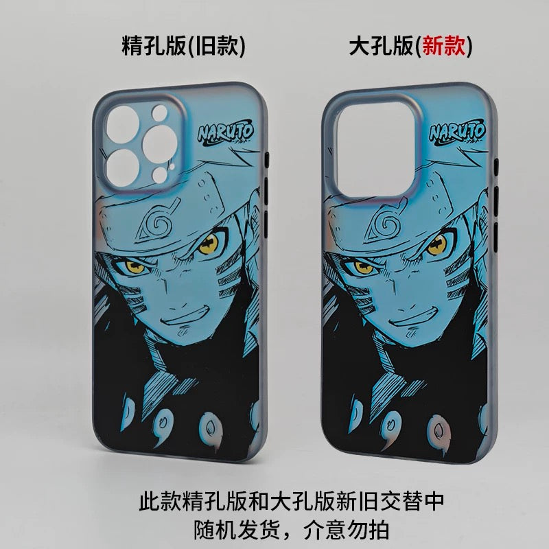 Japanese Anime Naruto Ninja Naruto Shippuuden | Laser Naruto Kurama - iPhone Case 7 8 PLUS XS XR X 11 12 13 14 15 16 Pro Promax SE3 SE2 KawaiiGiftLand
