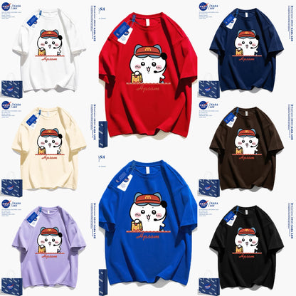 Japanese Cartoon ChiiKawa Casual Style T-Shirt Series | Chiikawa Waiter - Kawaii Fashion Items