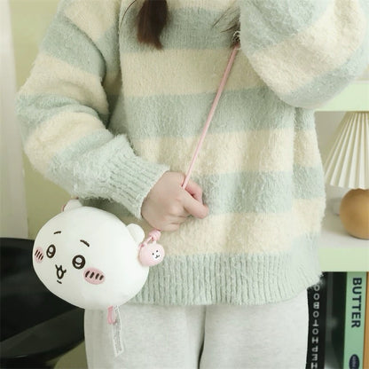 ChiiKawa X Miniso Plush Big Head Shouder Bag | ChiiKawa Hachiware Usagi - Kawaii items