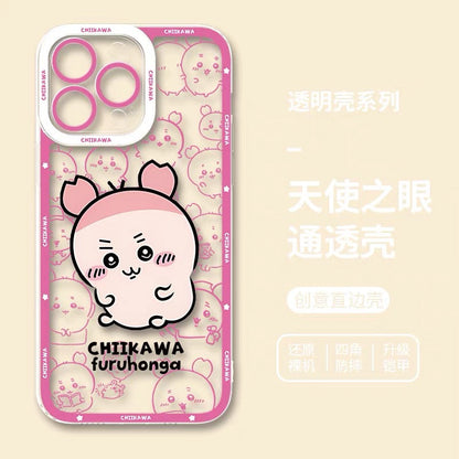 Japanese Cartoon Chiikawa Outing Daily with Comic | Chiikawa Hachiware Usagi Momonga Kurimanju Rakko Shisa Furuhonya 8 Styles - iPhone Case PLUS SE2 XS XR X 11 12 13 14 15 16 16e 17 17e 18 Pro Promax 12mini 13mini