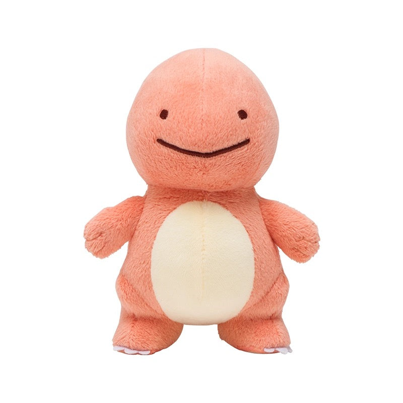 Japan Cartoon Pokemon Center Ditto Crossover | Pikachu Charmander Squirtle Bulbasaur Clefairy Pippi - Mascot Plush Doll Mini Plush Doll Keychain