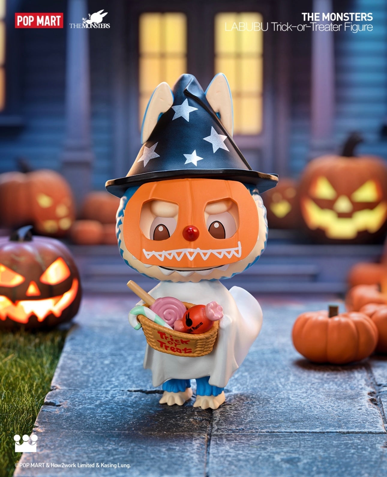 Popmart Halloween Series Limited Edition | The Monsters Labubu Trick or Treater Figure - 10cm Kasing Lung Zimomo Labubu Toy Collection