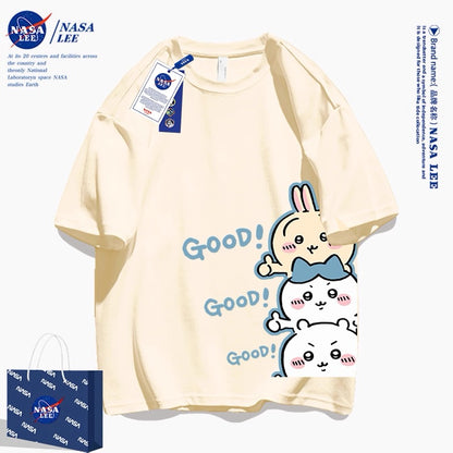 Japanese Cartoon ChiiKawa Casual Style T-Shirt Series | 3 Chiikawa Good! - Kawaii Fashion Items