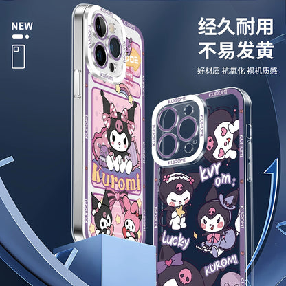 Japanese Cartoon Kuromi | Daily & Fun 8 Styles - iPhone Case PLUS SE2 XS XR X 11 12 13 14 15 16 16e 17 17e Pro Promax 12mini 13mini