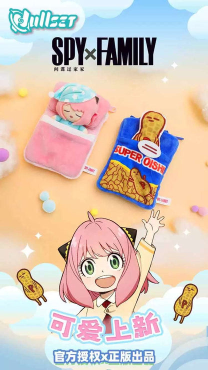 SPY Family Little Bag with Mini Plush Doll Keychain | Anya Peanut - Plush Doll Figure Collectable Toys Accessories