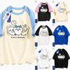 日本語カートゥーンちいかわカジュアルスタイルTシャツシリーズ | ちいかわ ハチワレ うさぎ 推し - カワイイファッションアイテム