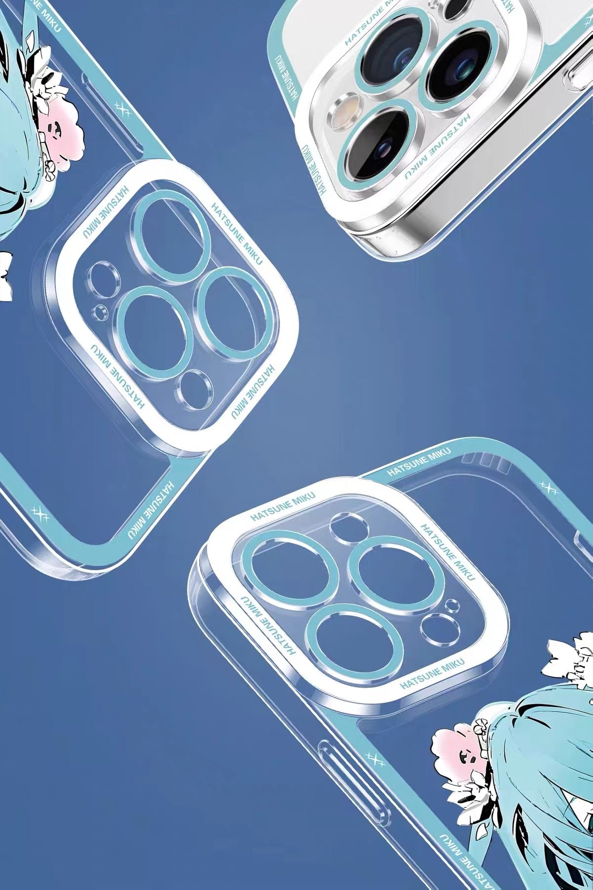 Japan Characters Miku Smile & Cute Version | 8 Styles - iPhone Case PLUS SE2 XS XR X 11 12 13 14 15 16 16e 17 17e Pro Promax 12mini 13mini