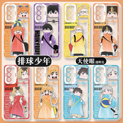 Japanese Anime Haikyu!! Kid Style | Hinata Kageyama Tsukishima Nishinoya Kozume Kenma Cat Miya Atsumu Cat Oikawa - Phone Case Samsung Galaxy S26 S25 S24 S23 S22 S21 FE Ultra Edge