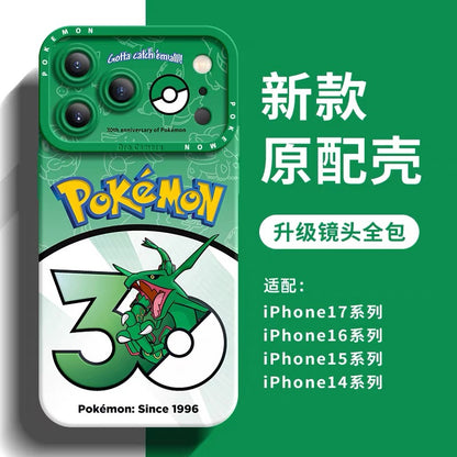 Japanese Cartoon Pokemon Silicone Case Pokemon 30 Anniversary Version Part15 | Groudon Rayquaza Kyogre Registeel Regirock Regice Latias Latios - Phone Case Samsung Galaxy S26 S25 S24 S23 FE Ultra Edge
