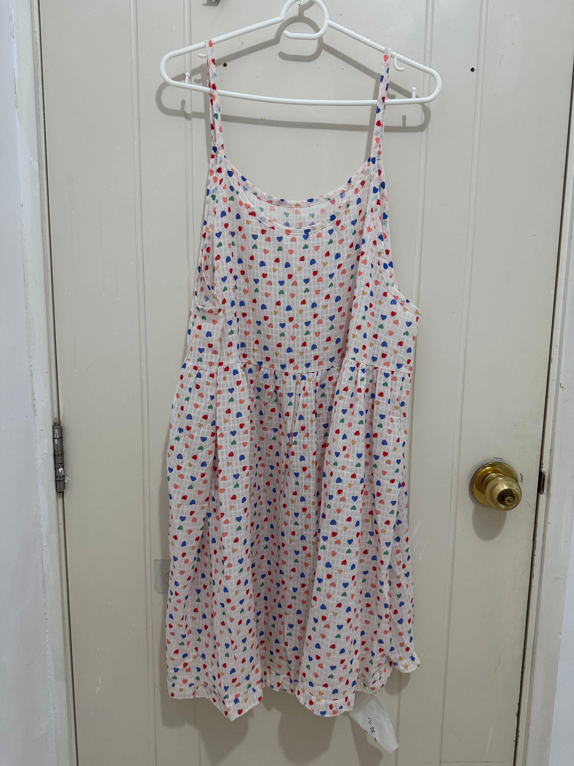 Japanese Fashion Cute Style Shirt Series | Mori Pink Colourful Heart Slip Dress - Kawaii Fashion Items