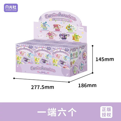 Sanrio Characters Secret Words of Flowers | Hello Kitty My Melody Kuromi Cinnamoroll Pompompurin Pochacco - Building Blocks Toy Collectable Mystery Blind Box