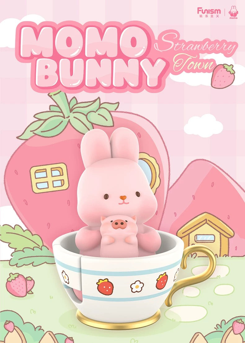 Momo with Bunny Kawaii Lovely Characters | Strawberry Town -Toy Collection Mystery Blind Box