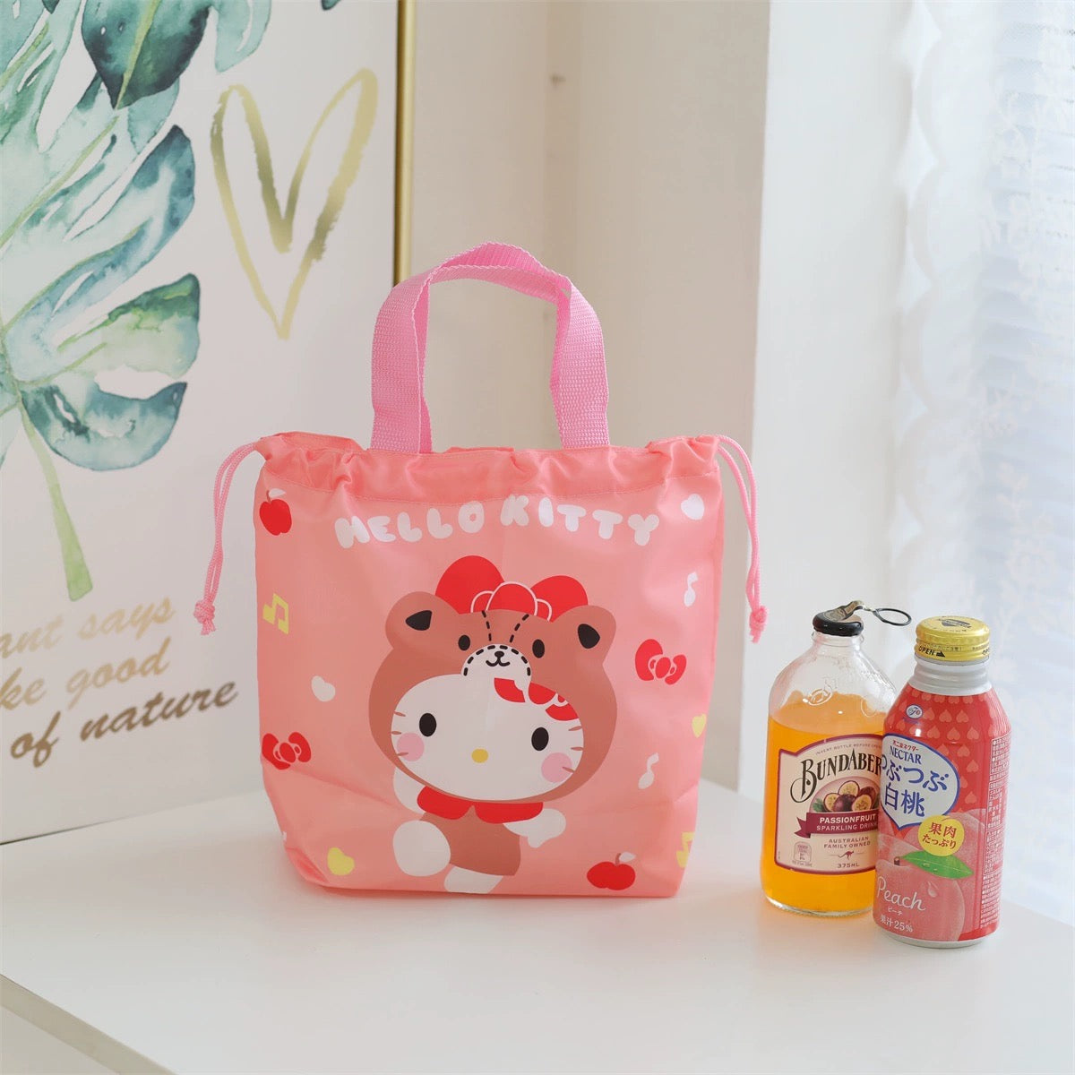 Japanese Cartoon with Friends Tidy Up Bag | Hello Kitty My Melody Kuromi Cinnamoroll Pompompurin Pochacco Little Twin Stars Hangyodon - Little Lunch Bag