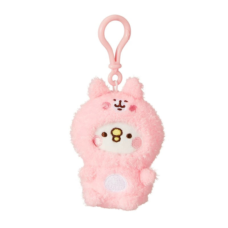 Kanahei X Miniso | Cosplay version Usagi Piske Pink Rabbit White Chicken - 10cm Plush Doll Kawaii items Room Decoration Doll