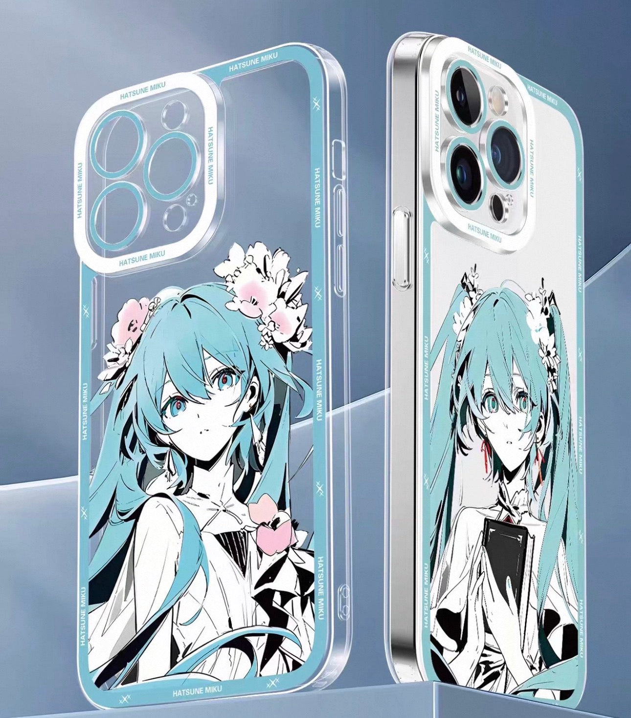 Japan Characters Miku Smile & Cute Version | 8 Styles - iPhone Case PLUS SE2 XS XR X 11 12 13 14 15 16 16e 17 17e Pro Promax 12mini 13mini