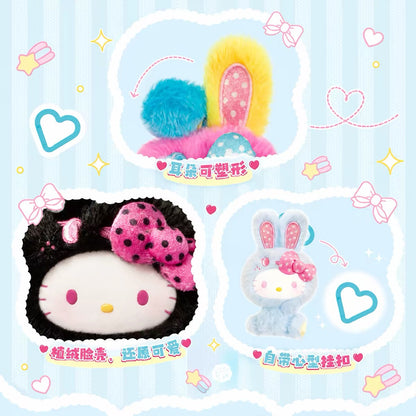 TOPTOY x Sanrio Hello Kitty | Rainbow Rabbit Series - Plush Vinly Keychain Pendant Blind Box