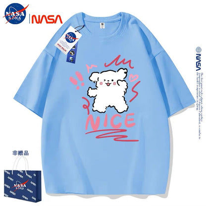 Cute Cartoon Doggie Maltese Puppy Style T-Shirt Series | Nice Wink Eyes Part2 - Kawaii Fashion Items for Child & Adult