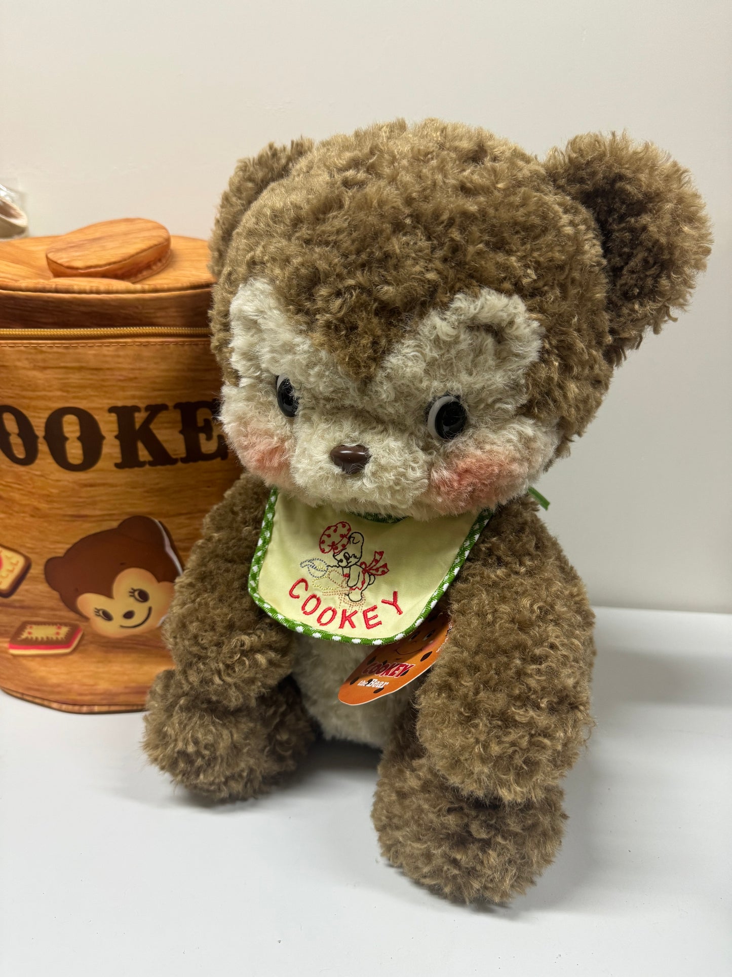 Japan Artist Ribo | Cookey Bear - 35cm Movable Plush Doll Vintage Style Rare