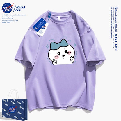 Japanese Cartoon ChiiKawa Casual Style T-Shirt Series | Hachiware Yeah - Kawaii Fashion Items
