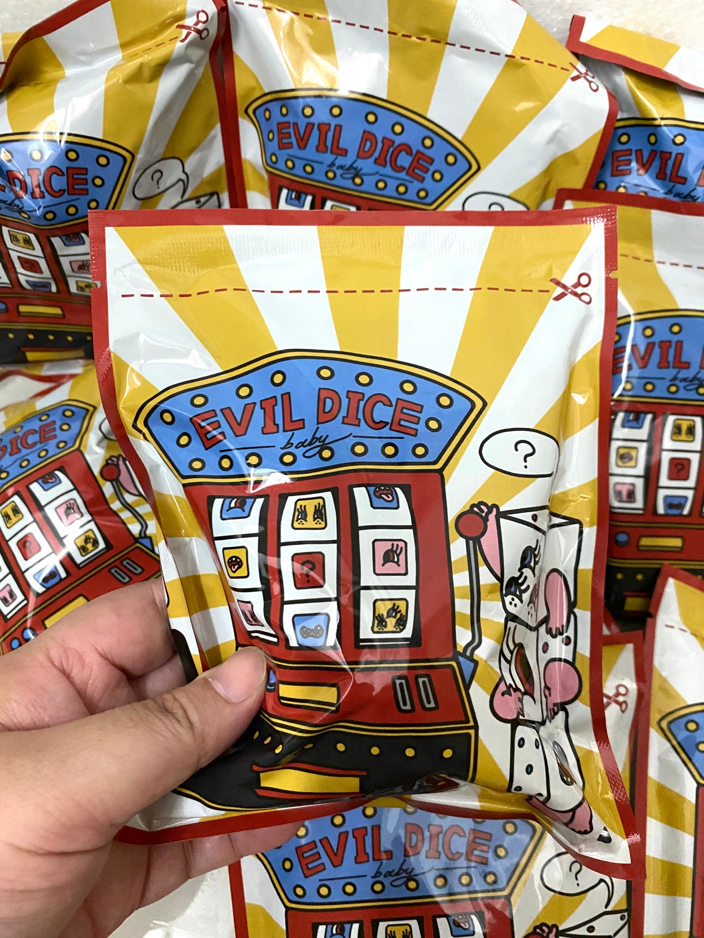 ABAO Blind Bag Series 1 | Evil Dice Baby - Vinyl Figure Keychain Collectable Toys Mystery Blind Bag