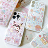 Japanese Cartoon Sweet Cute Baby Style | Kuromi Cinnamoroll Hangyodon - Colour Matt iPhone Case 14 13 Pro Promax