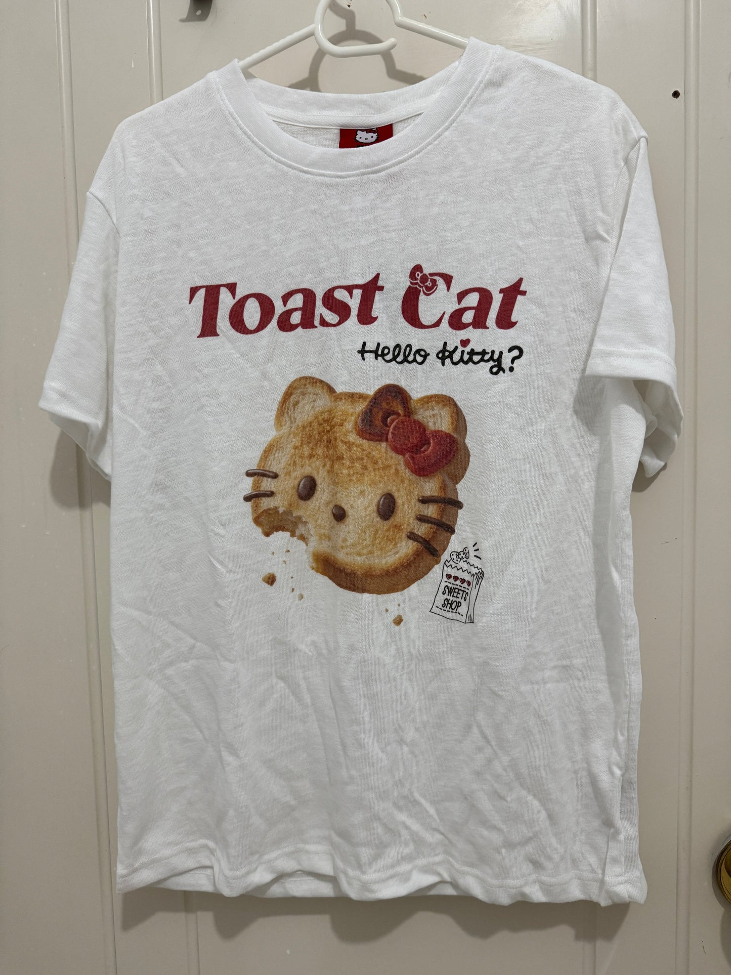 Korean Fashion Cute Cartoon Style T-Shirt Series | Toast Cat Hello Kitty - Kawaii Fashion Items