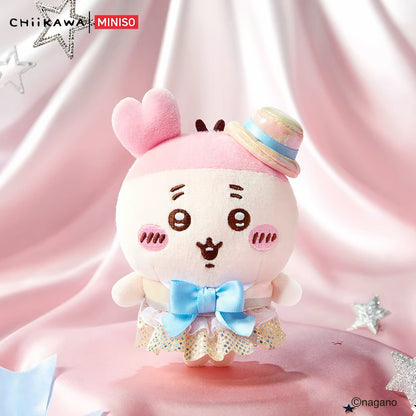 ChiiKawa X Miniso Glamorous Costume Series Plush Doll Keychain | ChiiKawa Hachiware Usagi Momonga Kurimanju Rakko Shisa Crab Dress Up Fancy Doll Keychain  - Kawaii Items Room Decoration doll