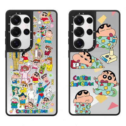 Cute Japanese Cartoon Crayon Shin Chan | Stickers & Pajamas - Phone Case Samsung Galaxy S25 S24 S23 Ultra