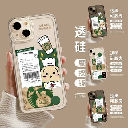 Japanese Cartoon ChiiKawa Coffee Shop | Usagi Chef - iPhone Case 11 12 13 14 15 16 16e 17 17e Pro Promax mini