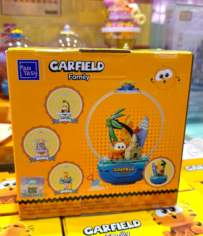 Pan Tasy x Garfield Family | Chill Island - Lovely Cat Exotic Shorthair Building Blocks Toy Collections