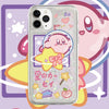 Japanese Cartoon Pink Monster Starkabi in Space Pink Glitter QuickSand iPhone Case 6 7 8 PLUS SE2 XS XR X 11 12 13 14 15 16 Pro Promax 12mini 13mini