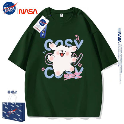Cute Cartoon Doggie Maltese Puppy Style T-Shirt Series | Say Hello with Smile Part2 - Kawaii Fashion Items for Child & Adult