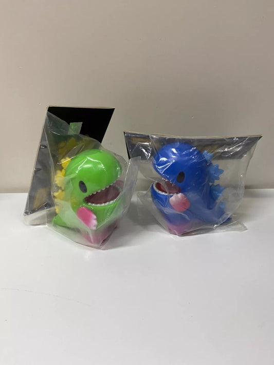 Unbox Dino Bubble Dragon Blue Green Cute Character Figure Limited Model Rare