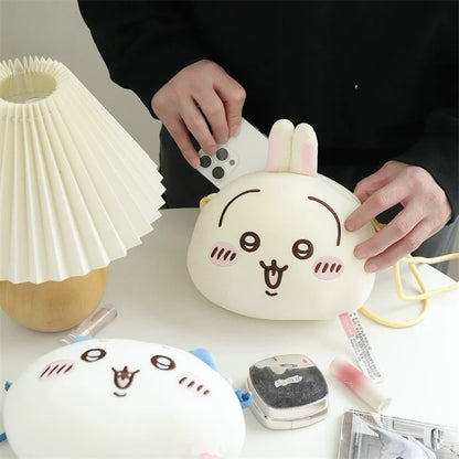 ChiiKawa X Miniso Plush Big Head Shouder Bag | ChiiKawa Hachiware Usagi - Kawaii items