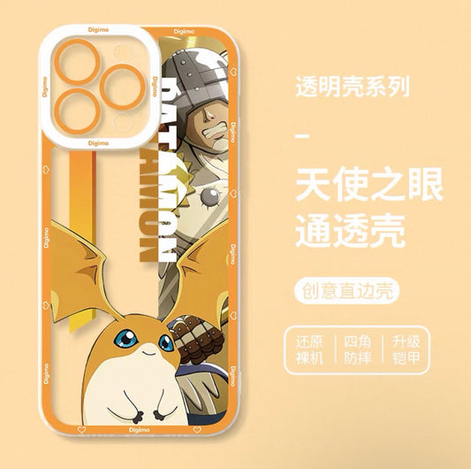 Anime Digimon Digital Monster Version 3 | Patamon - iPhone Case 7 8 PLUS SE2 XS XR X 11 12 13 14 15 16 16e 17 Pro Promax 12mini 13mini
