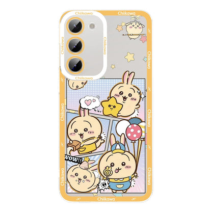 Japanese Cartoon Comic Outing Version | Chiikawa Hachiware Usagi Momonga - Phone Case Samsung Galaxy S26 S25 S24 S23 S22 S21 FE Ultra Edge