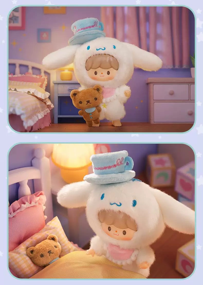 zZoton x Sanrio Characters Love League Buddies Plush Doll Keychain | Hello Kitty My Melody Kuromi Cinnamoroll Pompompurin Pochacco Hangyodon - Collectable Toys Mystery Blind Box KawaiiGiftLand