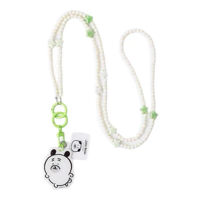Japanese Cartoon Phone Back Clip with Phone Lanyard | Chiikawa Pink & Mint Green - for All Smart Phones (副本 4)
